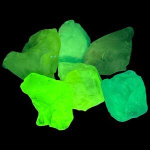 Blue Lavender Glowing Art Glass Assorted Translucent Cullet Manganese #4GA15‎